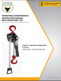 STIER S Pro Ratchet Lever Hoist